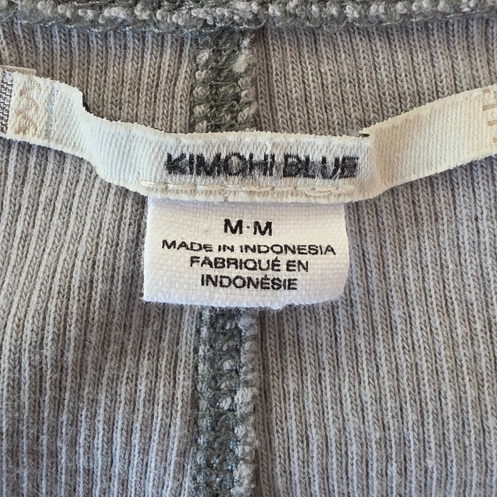 Kimchi Blue Babydoll Dress /Tunic Top Womens Medium Gray Ribbed Y2K Balletcore - Picture 9 of 11